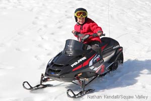 Mini-Snowmobiles at Squaw Valley